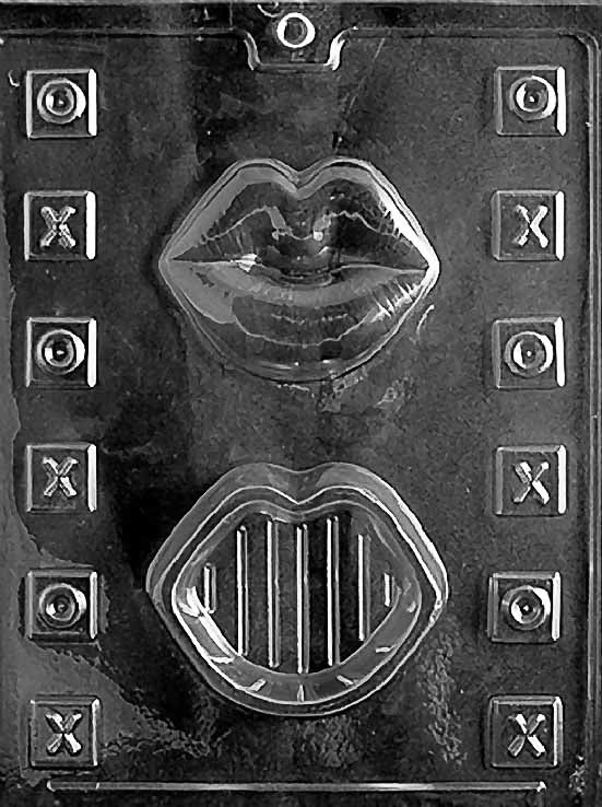 Lips Pour Box Chocolate Mould by Home Chocolate Factory - professional pastry and chocolate equipment