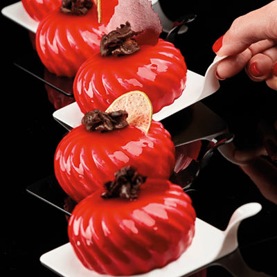 Pavoni Square Monoportion Cake Bases / Trays - White by Home Chocolate Factory - professional pastry and chocolate equipment