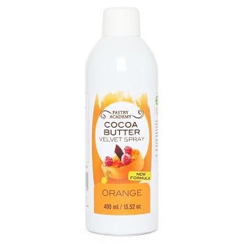 Pastry Academy Orange Cocoa Butter Velvet Spray - 400ml by Home Chocolate Factory - professional pastry and chocolate equipment