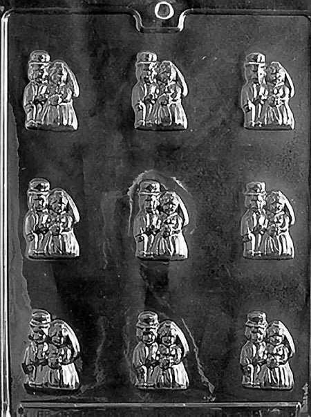 Wedding Couple Chocolate Mould by Home Chocolate Factory - professional pastry and chocolate equipment