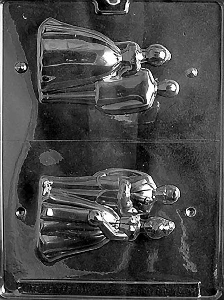 Small 3D Bride and Groom Chocolate Mould by Home Chocolate Factory - professional pastry and chocolate equipment