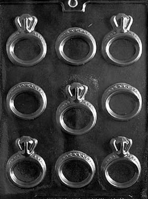 Engagement / Wedding Rings Chocolate Mould by Home Chocolate Factory - professional pastry and chocolate equipment