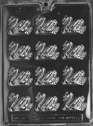 Swans Chocolate Mould by Home Chocolate Factory - professional pastry and chocolate equipment
