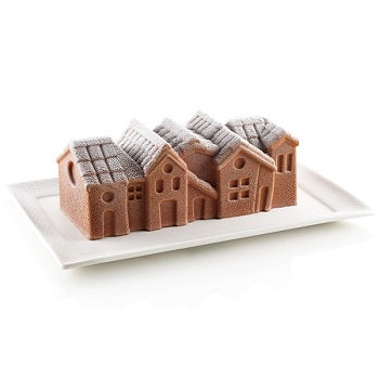 Silikomart Winter Village Professional Silicon Mould & Plastic Support