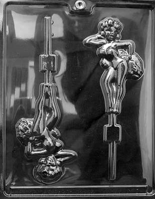 Chorus Girl Lollipop Chocolate Mould by Home Chocolate Factory - professional pastry and chocolate equipment