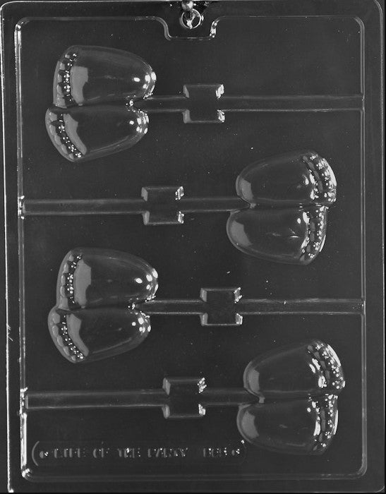 Chubby Baby Feet Lollipop Chocolate Mould by Home Chocolate Factory - professional pastry and chocolate equipment