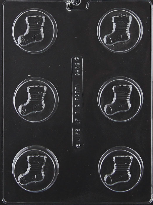 Stocking Cookie Chocolate Mould by Home Chocolate Factory - professional pastry and chocolate equipment