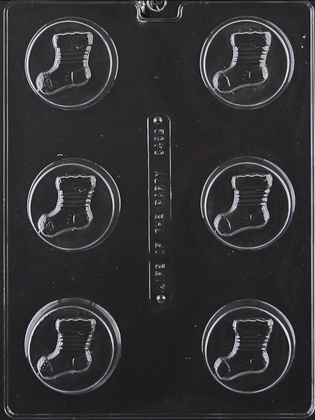 Stocking Cookie Chocolate Mould by Home Chocolate Factory - professional pastry and chocolate equipment