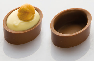 Chocolat Form Oval Open Praline Polycarbonate Chocolate Mould by Home Chocolate Factory - professional pastry and chocolate equipment