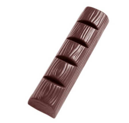 Chocolate World 58g Tree Trunk Break Apart Bar Polycarbonate Chocolate Mould by Home Chocolate Factory - professional pastry and chocolate equipment