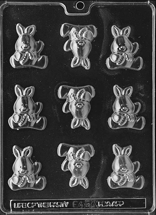 Baby Easter Bunny Chocolate Mould by Home Chocolate Factory - professional pastry and chocolate equipment