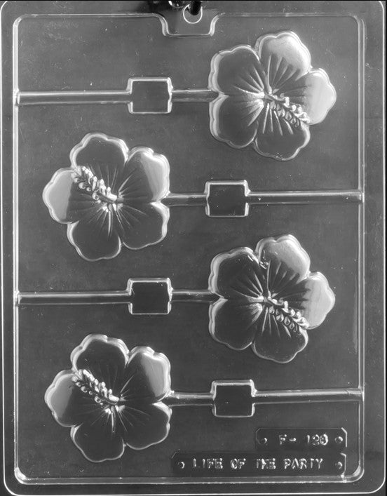 Hibiscus Lolly Mould by Home Chocolate Factory - professional pastry and chocolate equipment