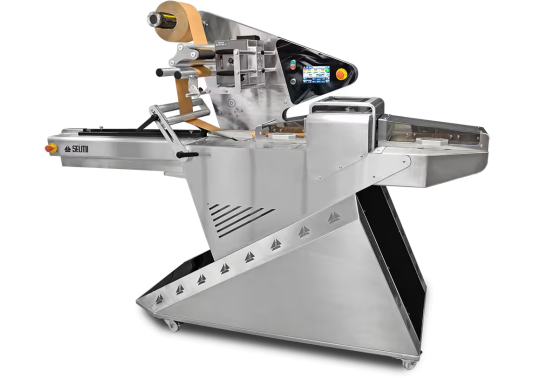 SELMI WRAP 400 PLUS Flow Wrap Machine by Home Chocolate Factory - professional pastry and chocolate equipment