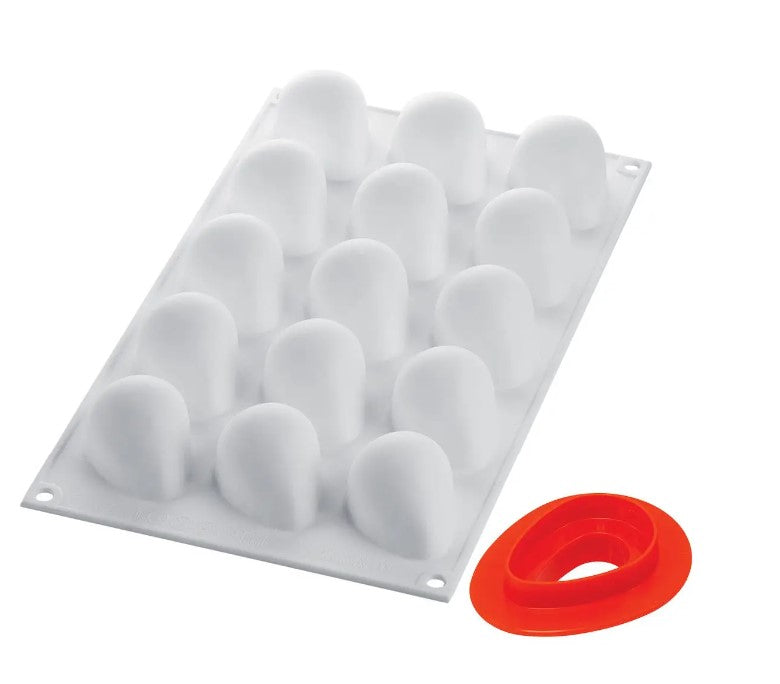 Silikomart Fragola 30 Professional Silicon Mould by Home Chocolate Factory - professional pastry and chocolate equipment