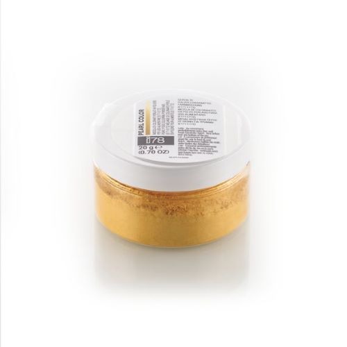 Silikomart i78 Gold Pearl Azo-Free Food Grade Colouring Powder - 20 g by Home Chocolate Factory - professional pastry and chocolate equipment