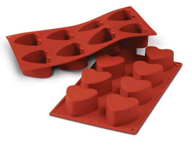 Silikomart SF040 Hearts Professional Silicon Mould by Home Chocolate Factory - professional pastry and chocolate equipment