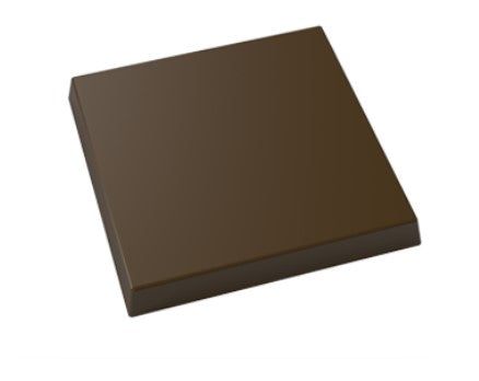 Implast 75mm x 75mm Flat Bar Polycarbonate Chocolate Mould by Home Chocolate Factory - professional pastry and chocolate equipment