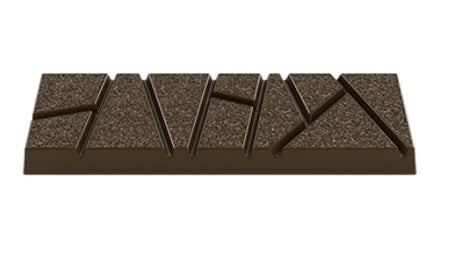 Implast 20g Asymmetric Break Apart Bar Polycarbonate Chocolate Mould by Home Chocolate Factory - professional pastry and chocolate equipment