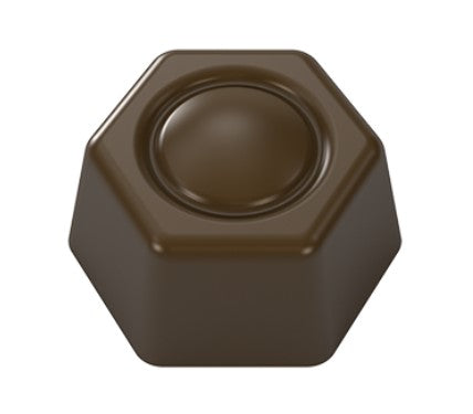 Implast 10g Hexagonal Praline Polycarbonate Chocolate Mould by Home Chocolate Factory - professional pastry and chocolate equipment