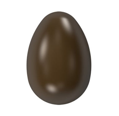 Implast 67mm Plain Easter Egg Polycarbonate Chocolate Mould by Home Chocolate Factory - professional pastry and chocolate equipment