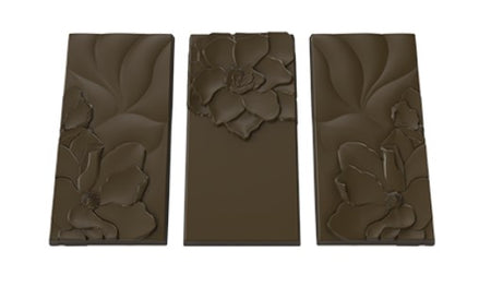 Implast 100g Flower Bar Polycarbonate Chocolate Mould by Home Chocolate Factory - professional pastry and chocolate equipment