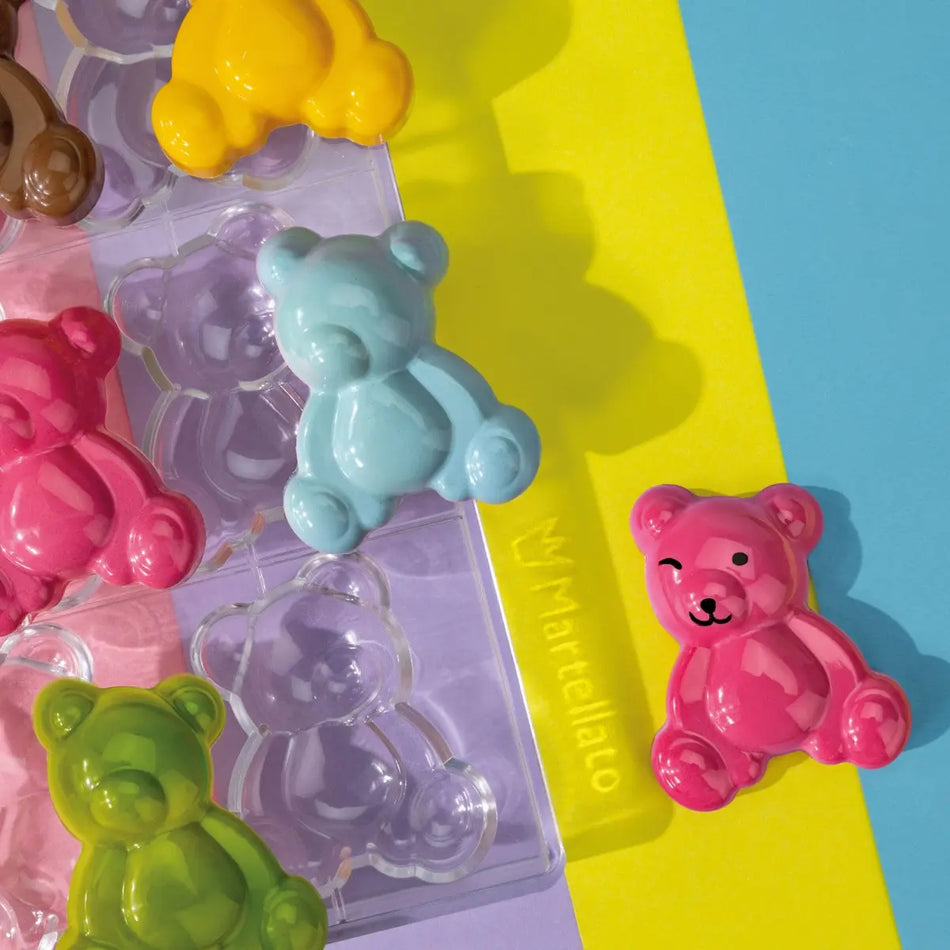 Martellato Chocolate Mould Teddy Bear (6) 80x64.5x22.5mm