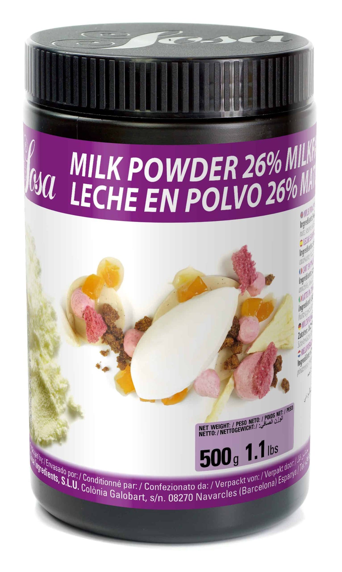 SOSA Powdered Milk 26% Fat (500g) by Home Chocolate Factory - professional pastry and chocolate equipment