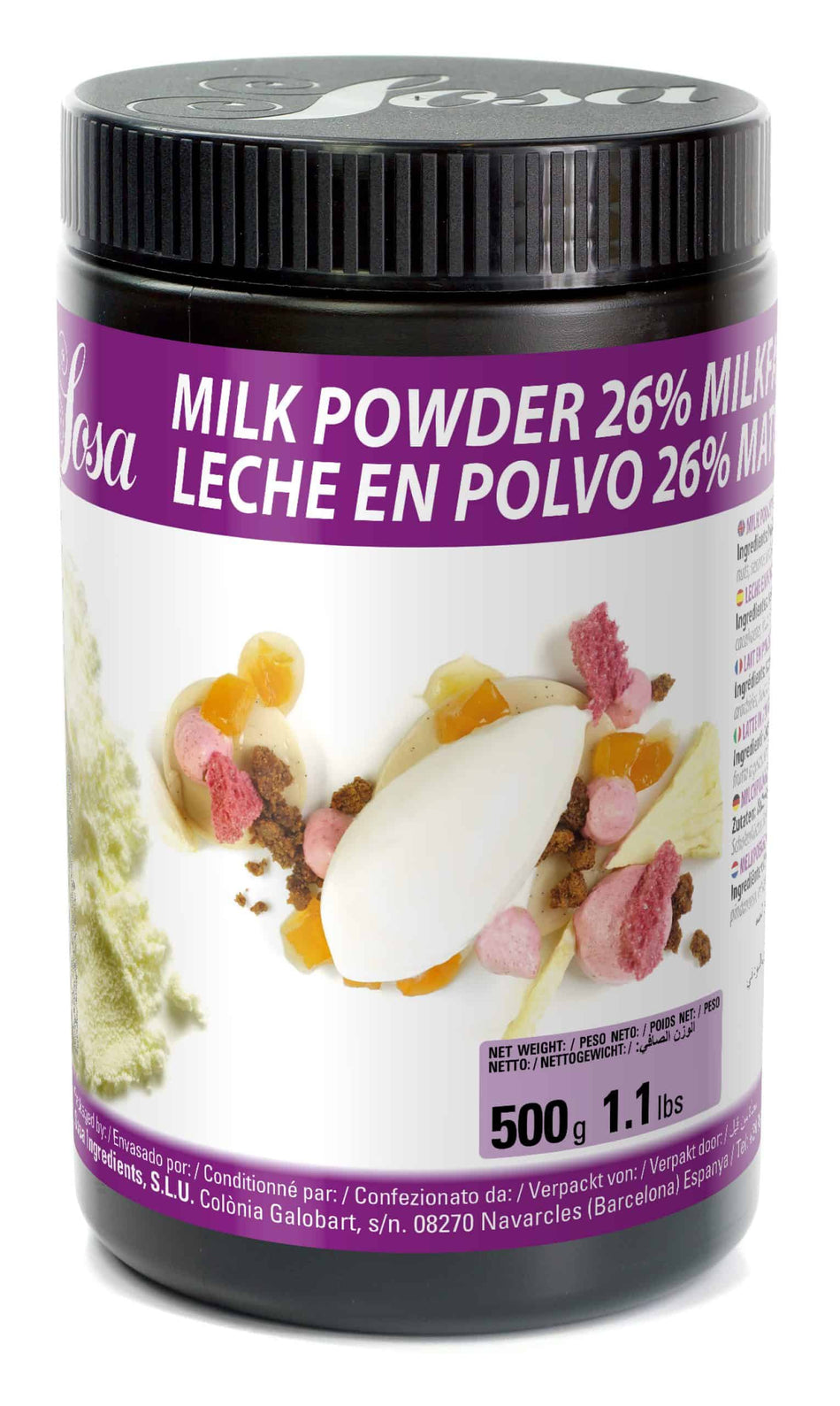 SOSA Powdered Milk 26% Fat (500g) by Home Chocolate Factory - professional pastry and chocolate equipment