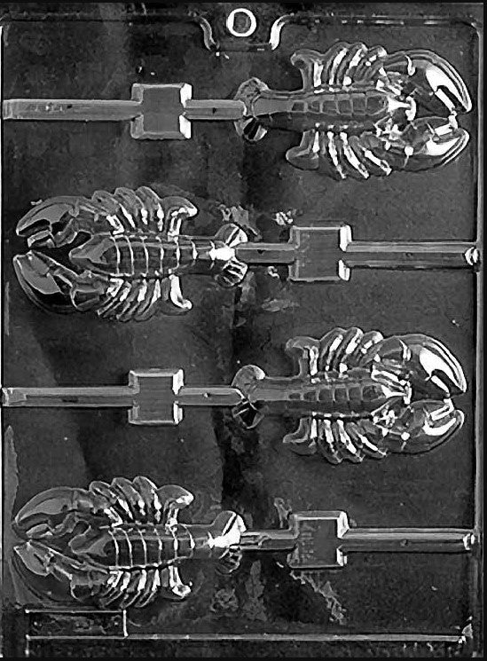 Lobster Lollipop Chocolate Mould by Home Chocolate Factory - professional pastry and chocolate equipment
