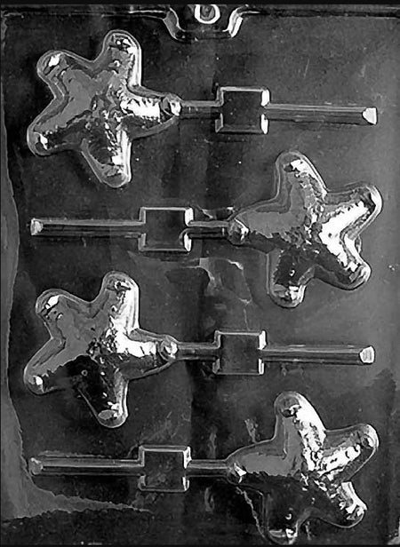 Star Fish Lollipop Chocolate Mould by Home Chocolate Factory - professional pastry and chocolate equipment