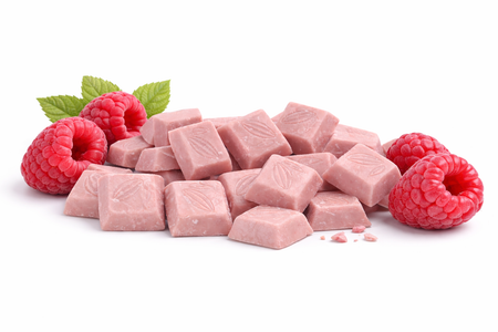 Raspberry White Chocolate Chunks - 1.5kg by Home Chocolate Factory - professional pastry and chocolate equipment