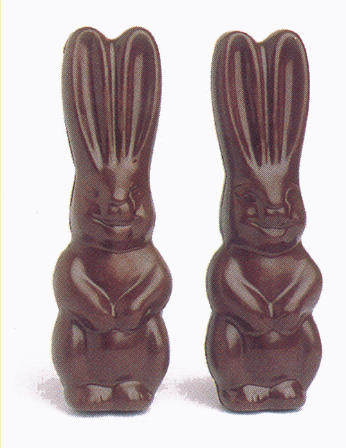 Cabrellon 8 Easter Bunnies Polycarbonate Mould by Home Chocolate Factory - professional pastry and chocolate equipment