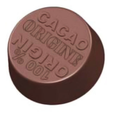 Chocolate World Round Praline 'Origin Cacao' Polycarbonate Chocolate Mould by Home Chocolate Factory - professional pastry and chocolate equipment