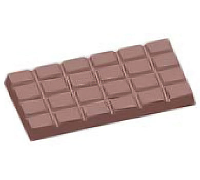 Chocolate World 12g Mini Break Apart Bar Polycarbonate Chocolate Mould by Home Chocolate Factory - professional pastry and chocolate equipment