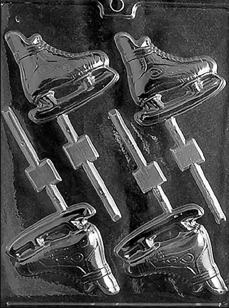 Skating Boot Lollipop Chocolate Mould by Home Chocolate Factory - professional pastry and chocolate equipment