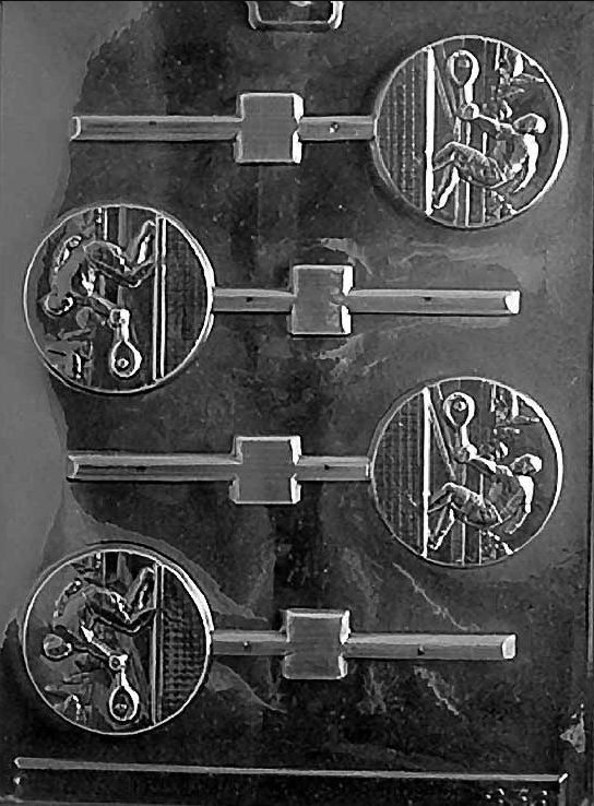 Tennis Lollipop Chocolate Mould by Home Chocolate Factory - professional pastry and chocolate equipment