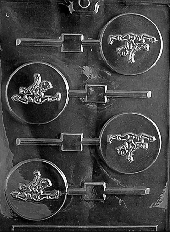 Footballer Lollipop Chocolate Mould by Home Chocolate Factory - professional pastry and chocolate equipment