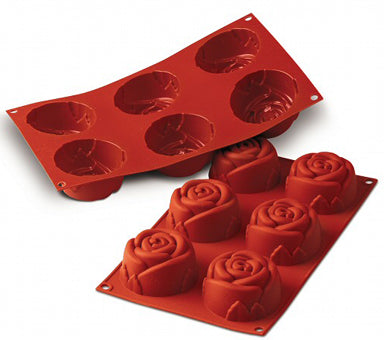 Silikomart SF077 Big Rose Professional Silicon Mould by Home Chocolate Factory - professional pastry and chocolate equipment