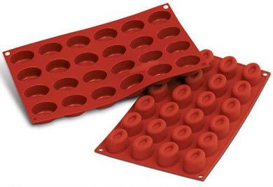 Silikomart SF083 Small Oval Savarin Professional Silicon Mould by Home Chocolate Factory - professional pastry and chocolate equipment