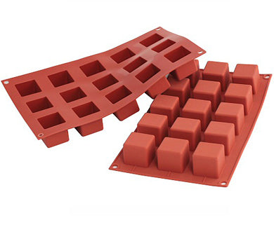 Silikomart SF105 Small Cube Professional Silicon Mould by Home Chocolate Factory - professional pastry and chocolate equipment