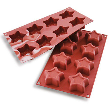 Silikomart SF107 Stars Professional Silicon Mould by Home Chocolate Factory - professional pastry and chocolate equipment