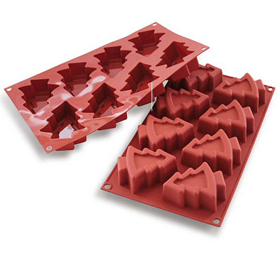 Silikomart SF108 Pine Professional Silicon Mould by Home Chocolate Factory - professional pastry and chocolate equipment