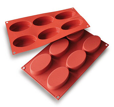 Silikomart SF111 Oval Professional Silicon Mould by Home Chocolate Factory - professional pastry and chocolate equipment