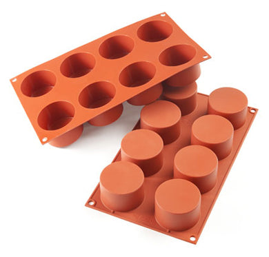 Silikomart SF119 Medium Cylinders Professional Silicon Mould by Home Chocolate Factory - professional pastry and chocolate equipment