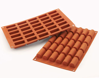 Silikomart SF129 Mini Buche Professional Silicon Mould by Home Chocolate Factory - professional pastry and chocolate equipment