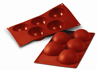 Silikomart SF001 8cm Half Sphere Professional Silicon Mould by Home Chocolate Factory - professional pastry and chocolate equipment