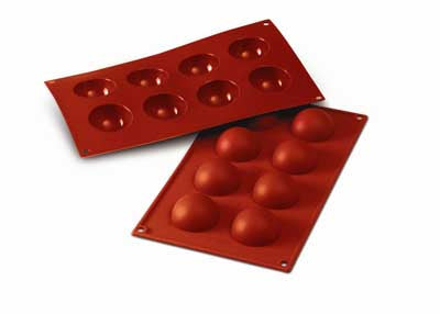 Silikomart SF004 5cm Half Sphere Professional Silicon Mould by Home Chocolate Factory - professional pastry and chocolate equipment