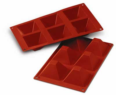 Silikomart SF007 Pyramids Professional Silicon Mould by Home Chocolate Factory - professional pastry and chocolate equipment
