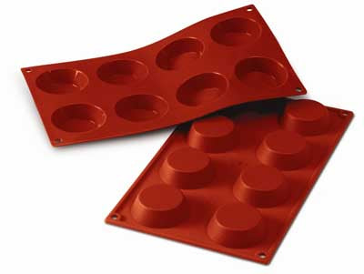 Silikomart SF015 Tartelletes Professional Silicon Mould by Home Chocolate Factory - professional pastry and chocolate equipment