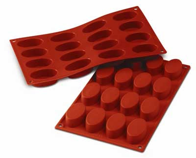 Silikomart SF017 Small Oval Professional Silicon Mould by Home Chocolate Factory - professional pastry and chocolate equipment